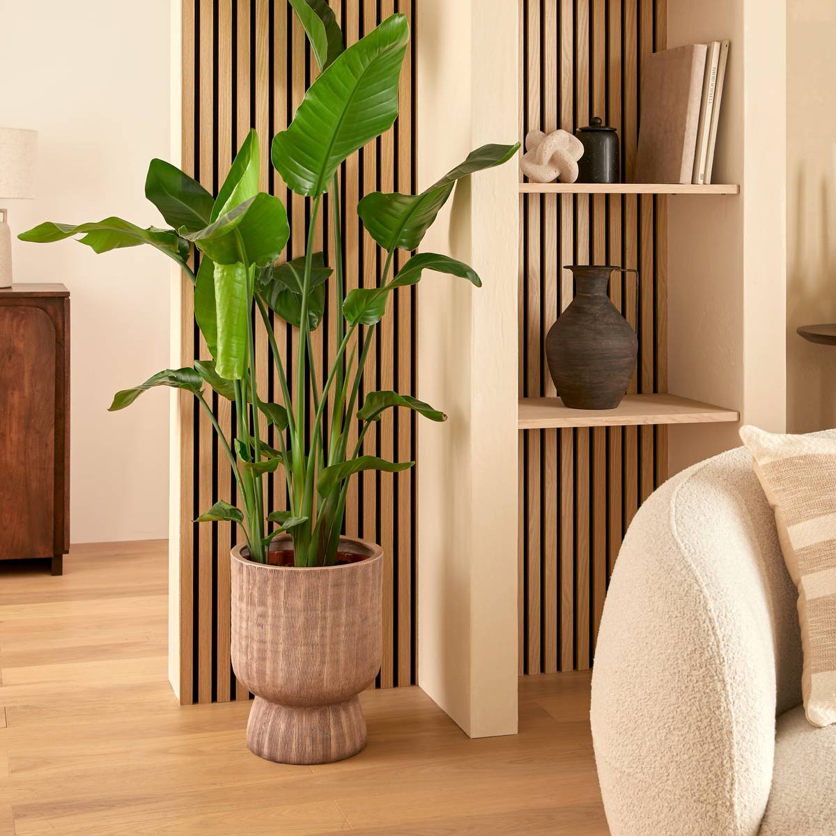 Vaso "Romia" Marrone, 30x30 cm Marrone