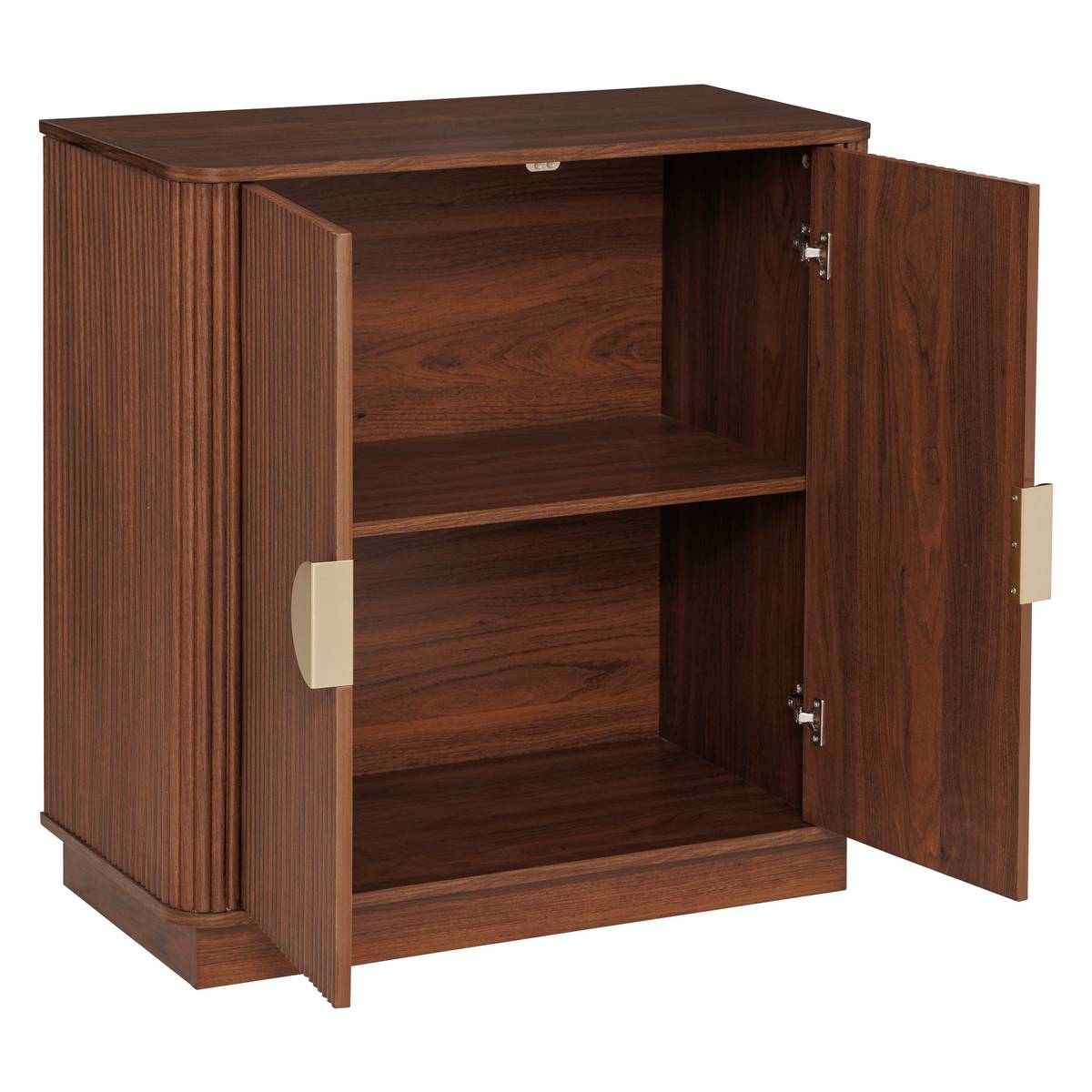 Credenza 2 ante 1 ripiano "Wany" Marrone, 80x40 cm Marrone