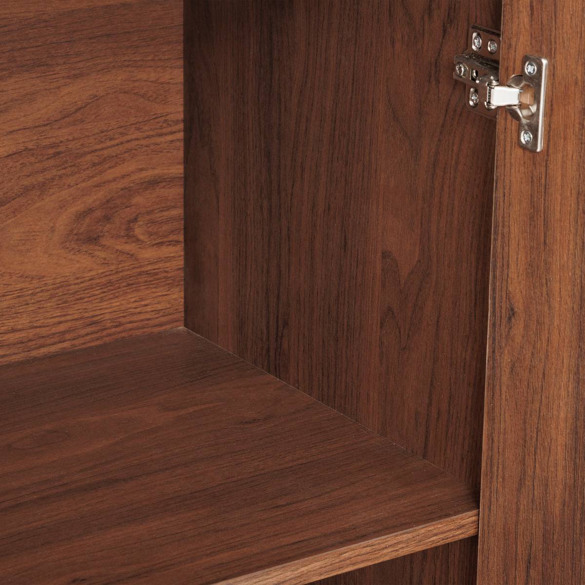 Credenza 2 ante 1 ripiano "Wany" Marrone, 80x40 cm Marrone