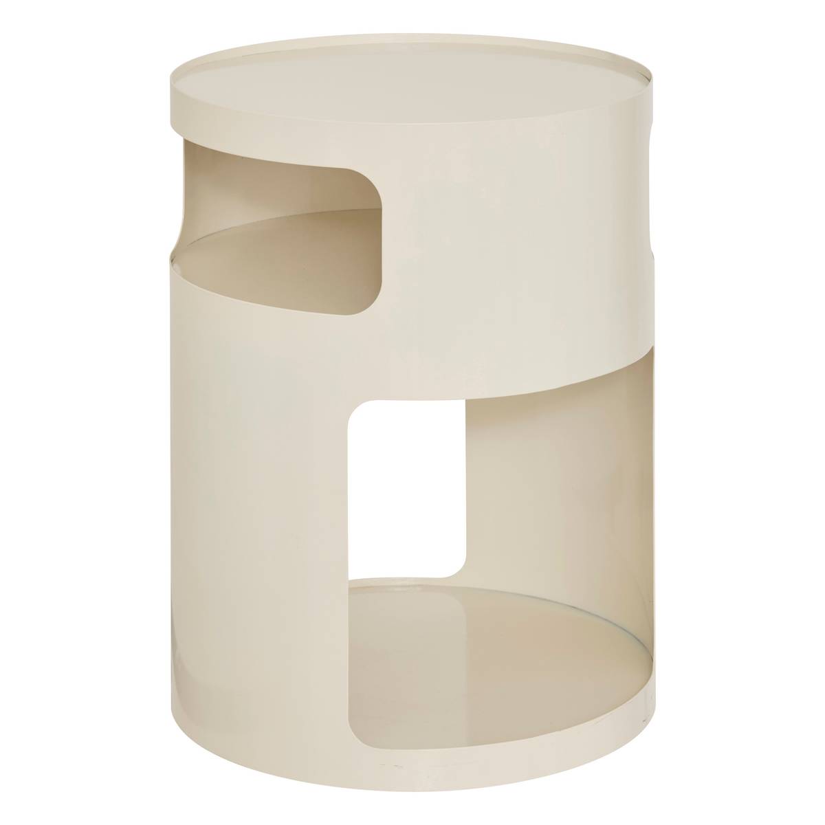 Tavolino "Ashdal" Argilla, 32,5x32,5 cm Bianco