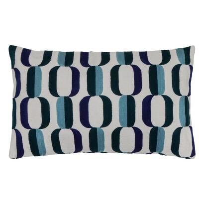 Cuscino "hary" blu, 50x30 cm
