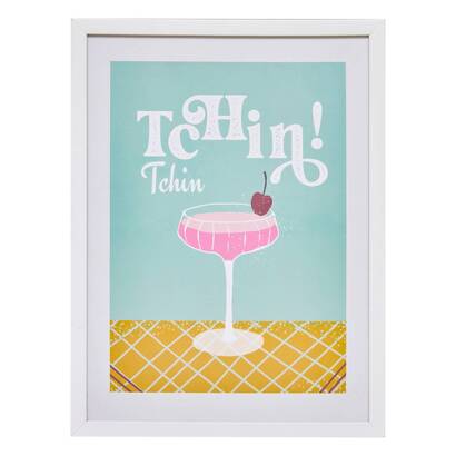 Poster incorniciato "cheri" blu chiaro, 30x40 cm
