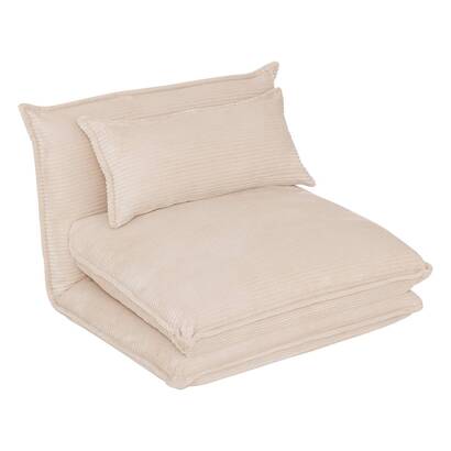Poltrona letto "elois" avorio, l.85 cm
