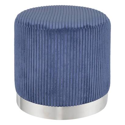 Pouf "sylia" blu inchiostro