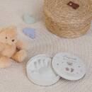 Set impronta con peluche "Aniel" Beige Rosa