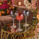 Set da 6 bicchieri da vino "Lucia" Vetro, 420 ml, Multicolore Multicolore