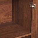 Credenza 2 ante 1 ripiano "Wany" Marrone, 80x40 cm Marrone