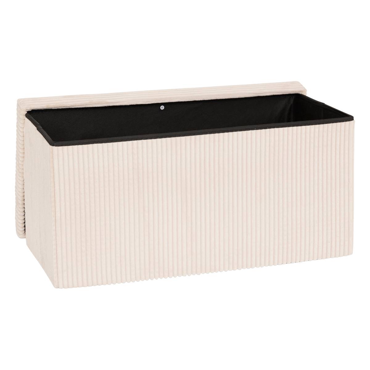 Pouf pieghevole "Arum" Avorio, 76x38 cm Avorio