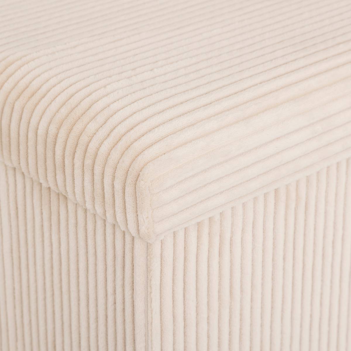 Pouf pieghevole "Arum" Avorio, 76x38 cm Avorio