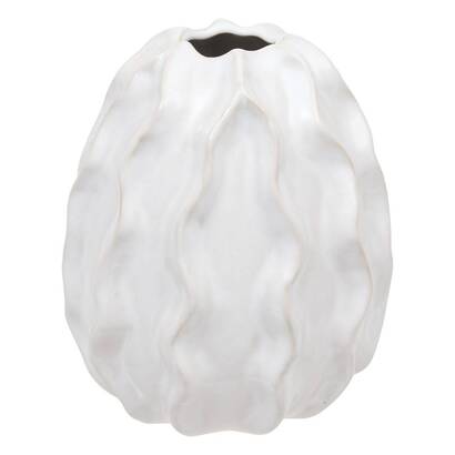 Vaso "sandri" bianco, h.17 cm