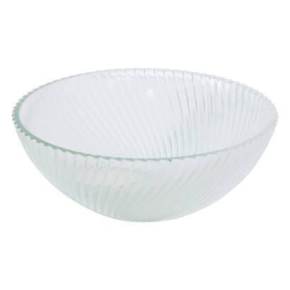 Insalatiera "odissea" vetro, d.24 cm, trasparente
