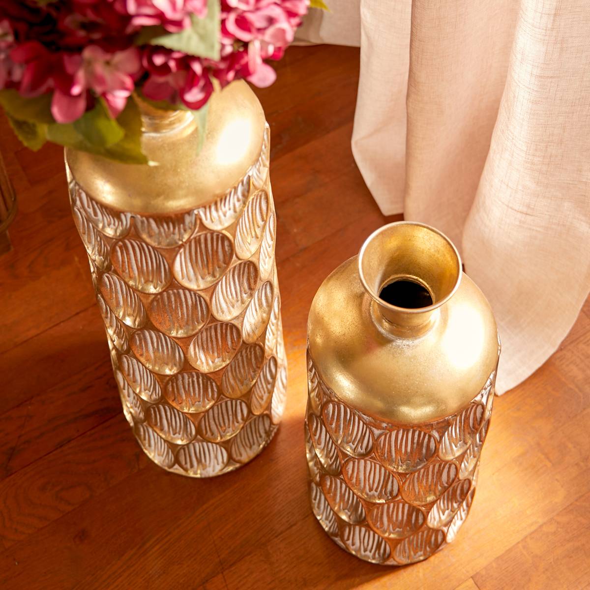 Vaso "Belli" Dorato, H.41 cm Oro