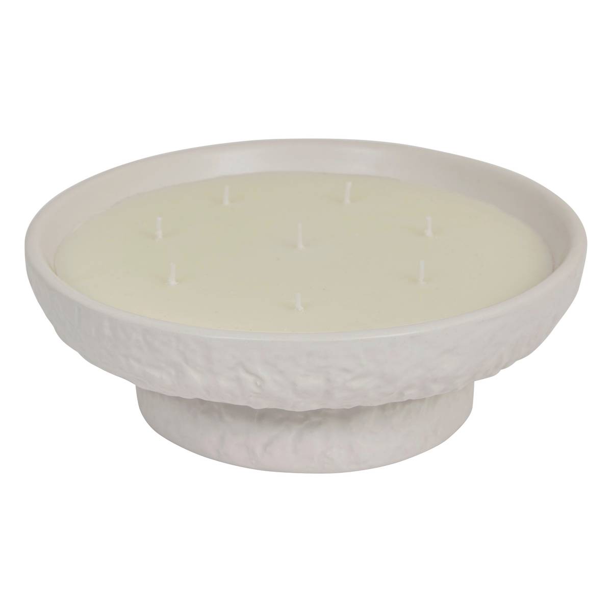 Candela profumata "Stony" Vaniglia, Bianco, 400g Vaniglia