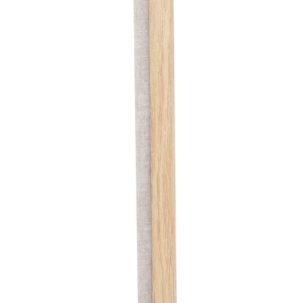 Pannello decorativo a listelli in legno "Colva" Effetto rovere chiaro, Sfondo greige, 120x60 cm Effetto rovere chiaro / Sfondo grigio