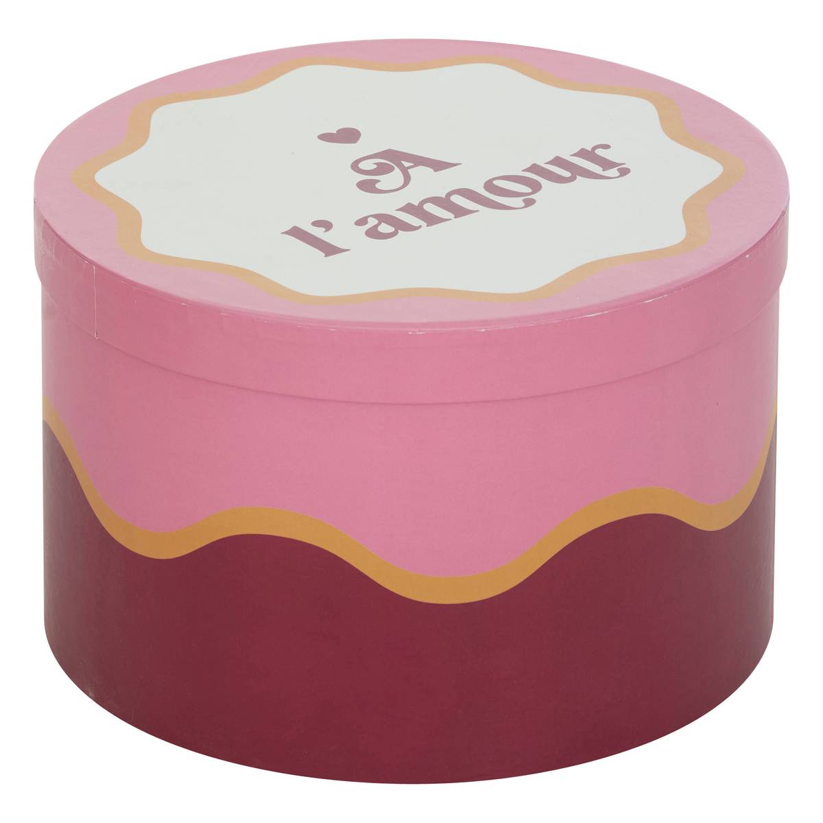 Set di 4 scatole "Cherie" Rosso, 25x15 cm Rosso