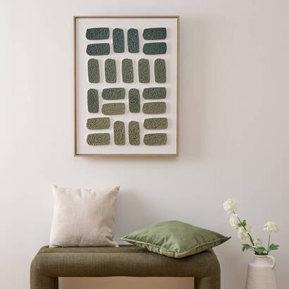 Tela 3d "aladji" verde, 60x80 cm