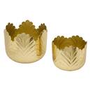 Set di 2 coprivasi "Belli" Dorato, 21x18 cm Oro
