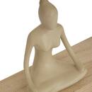 Calendario decorativo "Yogi" 20x6 cm Beige