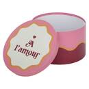 Set di 4 scatole "Cherie" Rosso, 25x15 cm Rosso