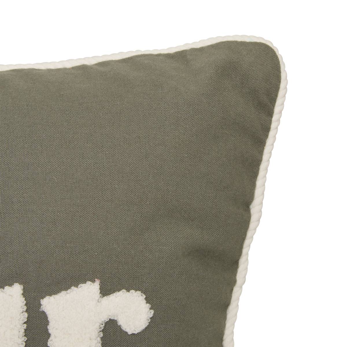Cuscino "Cherry" Verde Kaki, 58x10 cm Verde