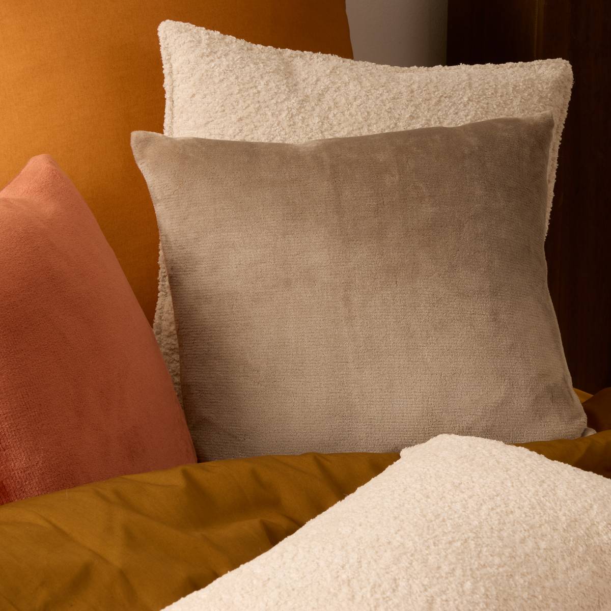 Cuscino "Ollis" Lino beige, 38x38 cm Beige