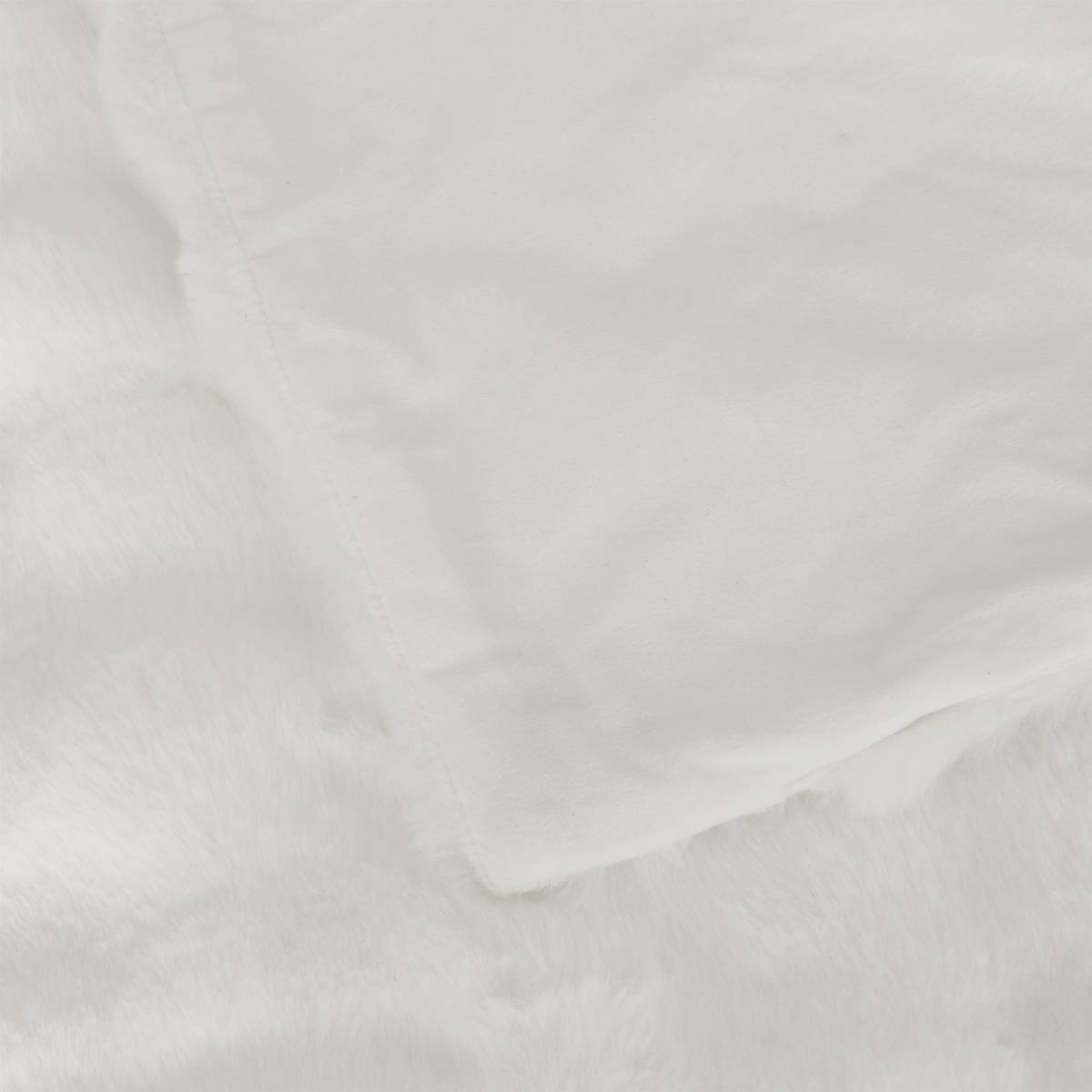 Plaid in finta pelliccia 3D "Zephy" Bianco, 230x180 cm Bianco