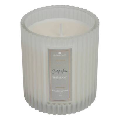 Candela profumata "albie" t&egrave; bianco, bianco, 290g