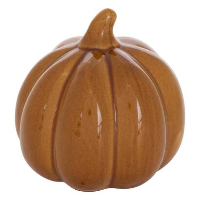 Oggetto decorativo zucca "autunno" 10,5x10 cm