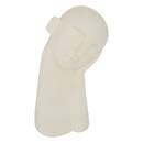 Statua facciale "Wonj" Bianco Caldo, 14,5x10 cm Bianco