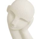 Statua facciale "Wonj" Bianco Caldo, 14,5x10 cm Bianco