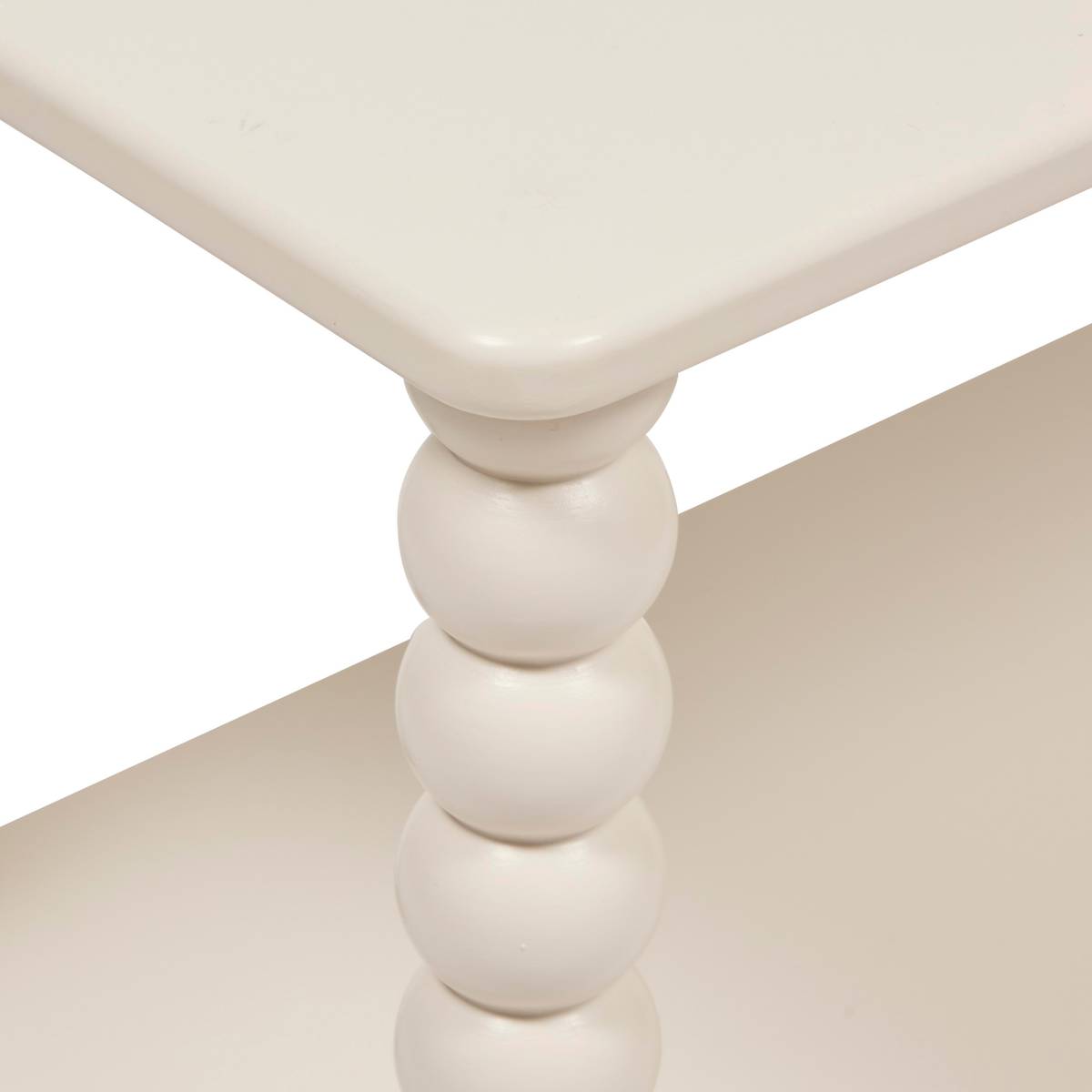 Scaffali a 2 livelli "Chamlo" Avorio, 75x34 cm Avorio