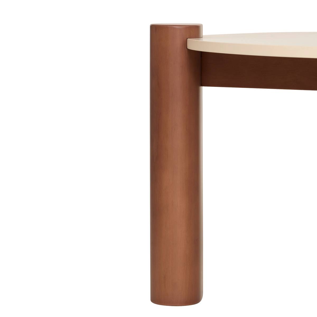 Tavolino "Jilani" Multicolore, 85,5x85,5 cm Marrone / Beige