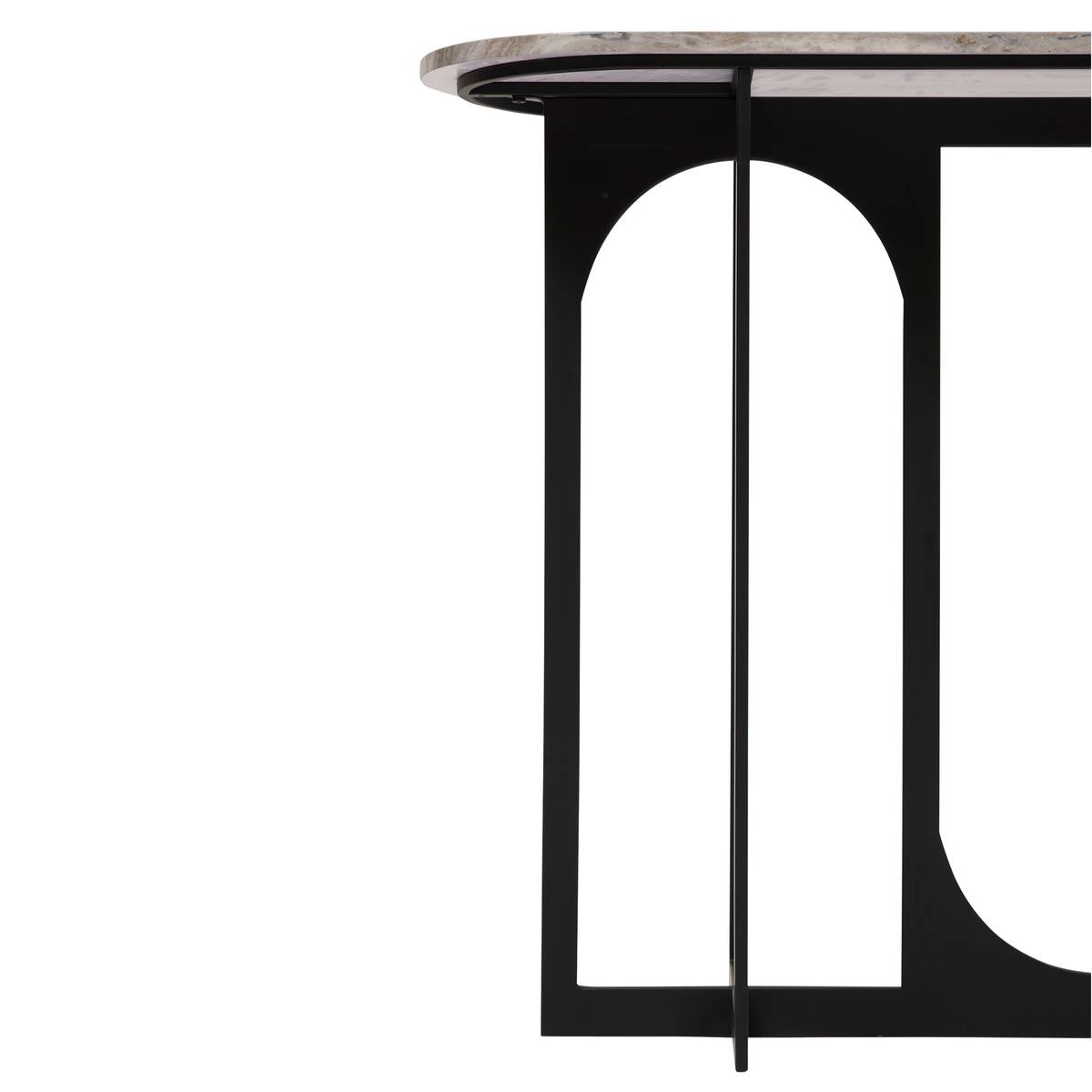 Consolle "Tusco" Nero, 140x34 cm Nero