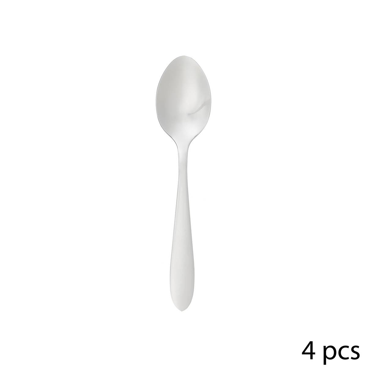 Set di 4 cucchiaini da caff&egrave; "Nevis" Argento Argento