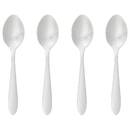 Set di 4 cucchiaini da caff&egrave; "Nevis" Argento Argento