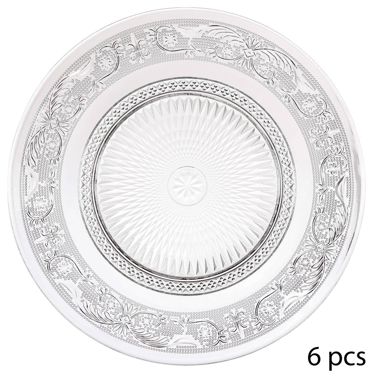 Servizio da tavola "Renaissance" 18 pezzi, bianco Trasparente