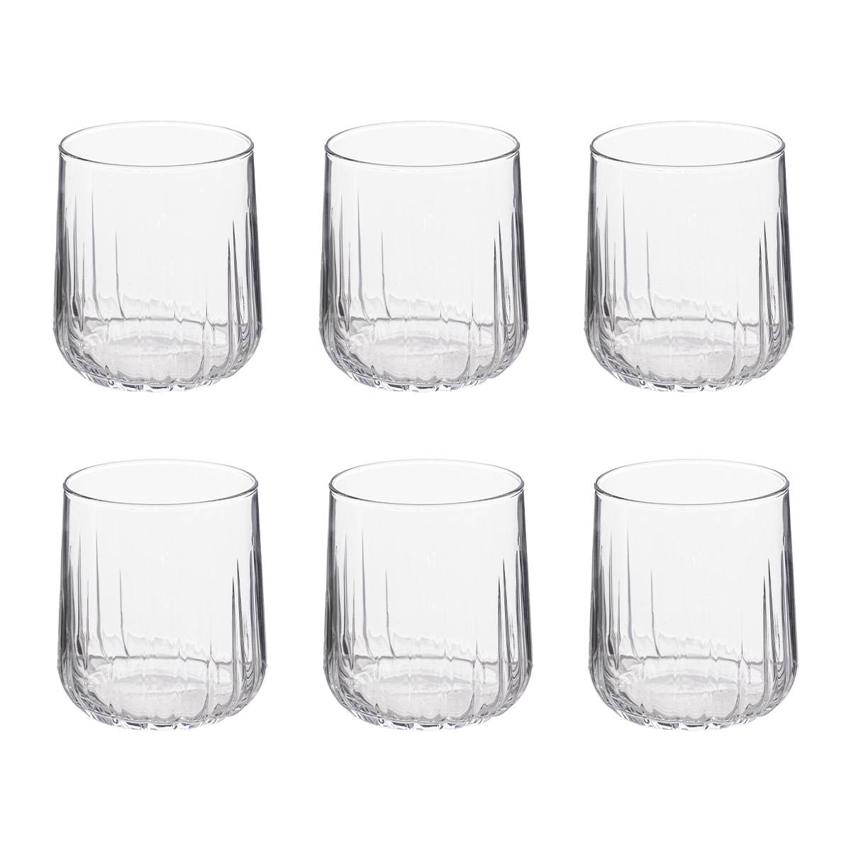 Set da 6 bicchieri bassi "Dieg'Eau" 310 ml, Trasparente Trasparente