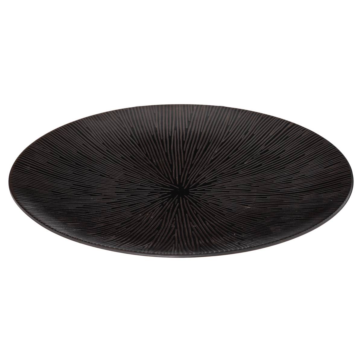 Piatto piano "Atelier" D.27,5 cm, Nero Nero
