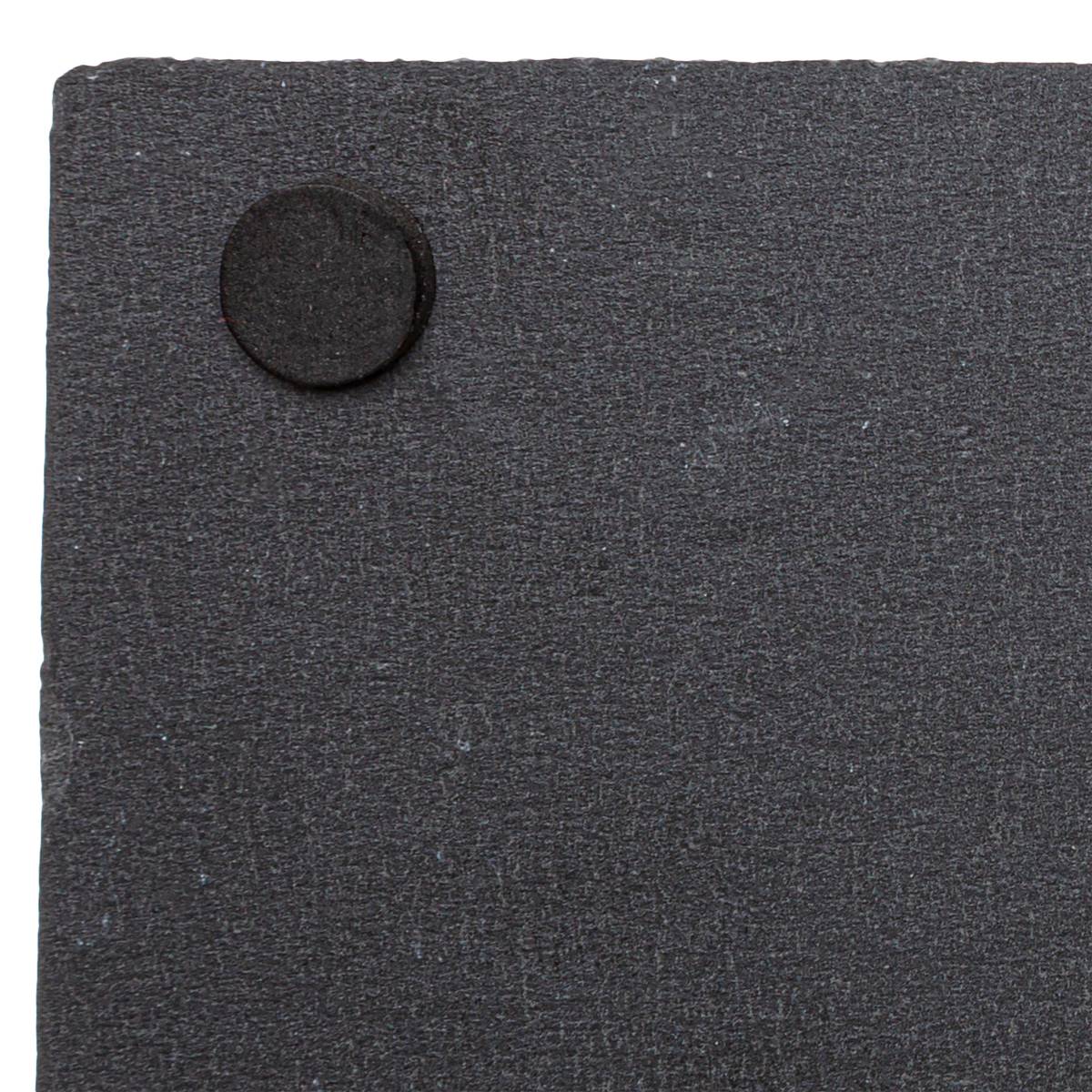 Set di 6 piatti da presentazione "Ardesia" 30x18 cm, Nero Nero