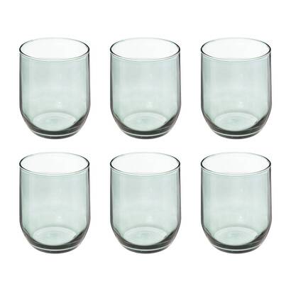 Set di 6 bicchieri bassi "paol'eau" 310 ml, grigio
