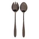 Set di 2 posate da insalata "Shadow" Nero Nero