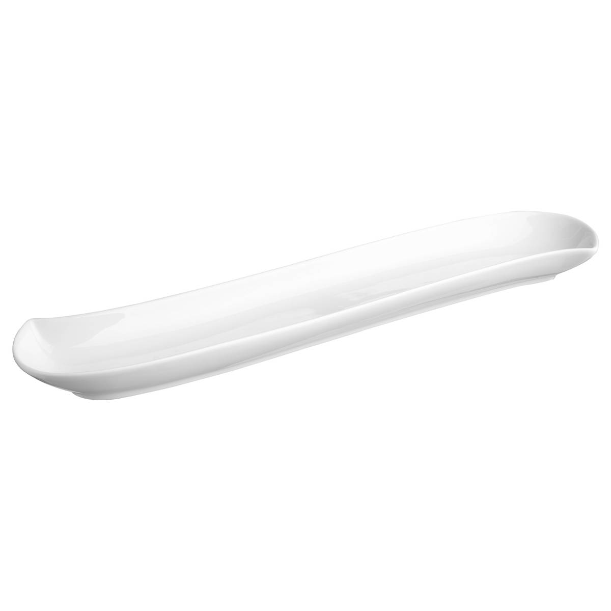 'Piatto "Onda"' 36,5x6,9 cm Bianco