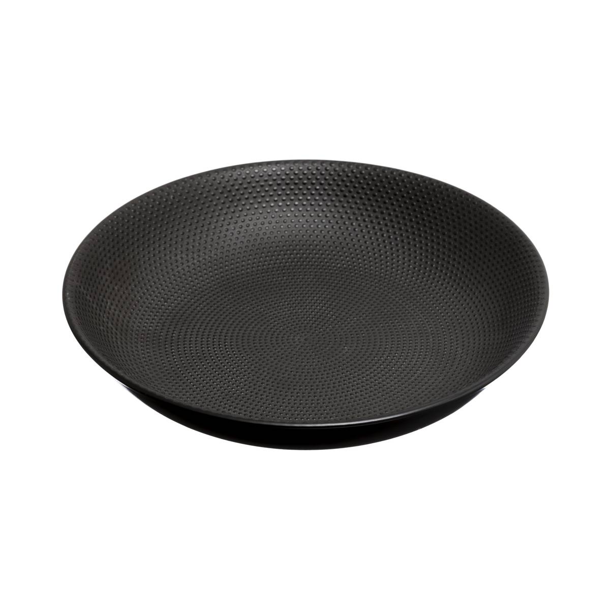Piatto fondo "Caviar" D.20,5 cm, Nero Nero