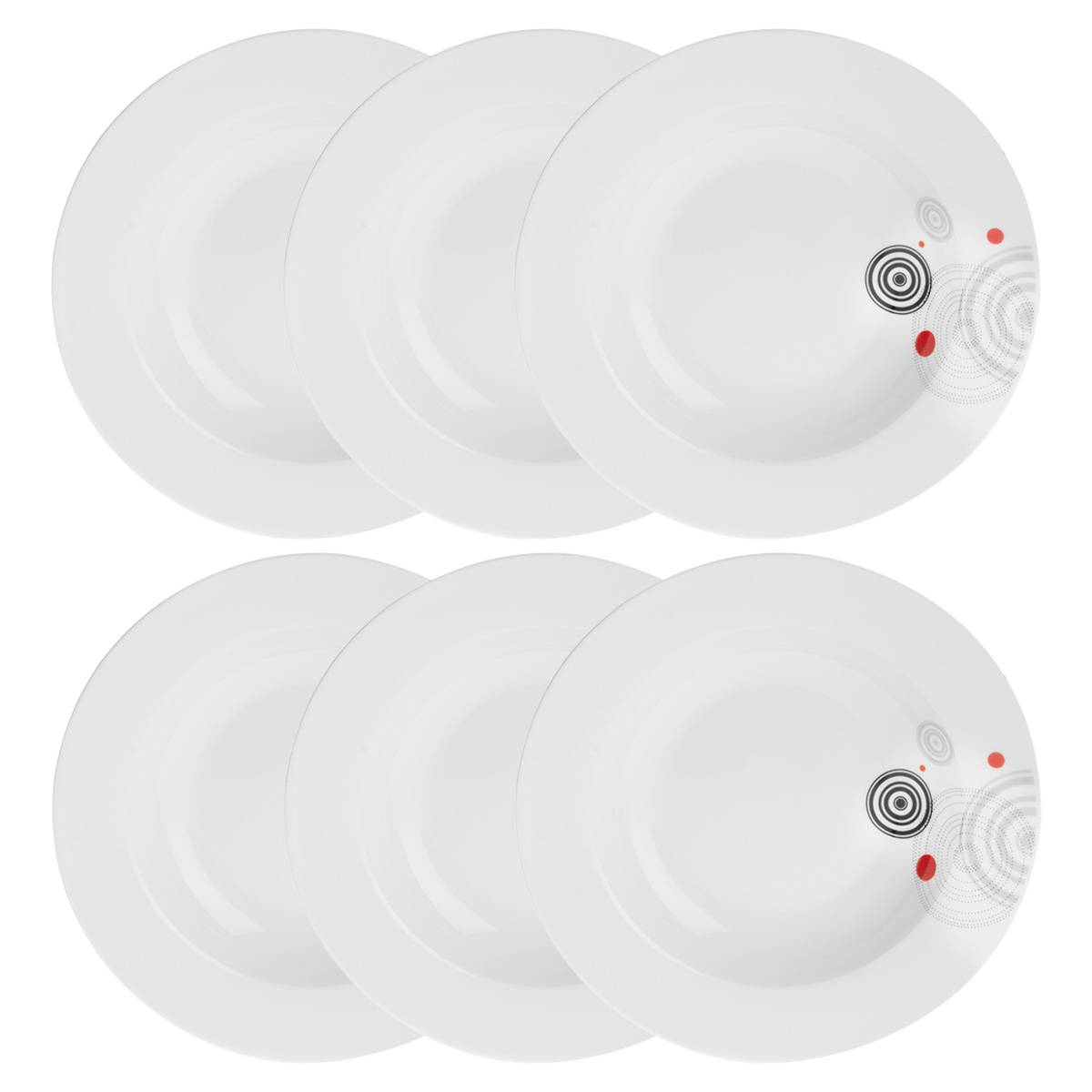 Set da 6 piatti fondi "Instant" D.20,5 cm Bianco