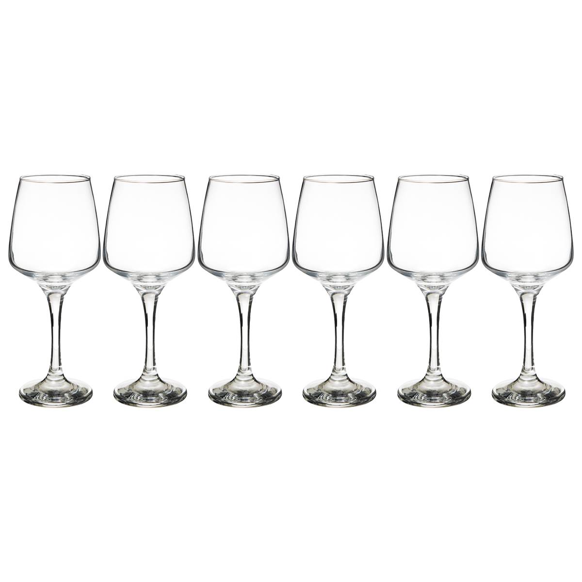 Set di 6 bicchieri da acqua "Elaya" 330 ml, Trasparente Trasparente