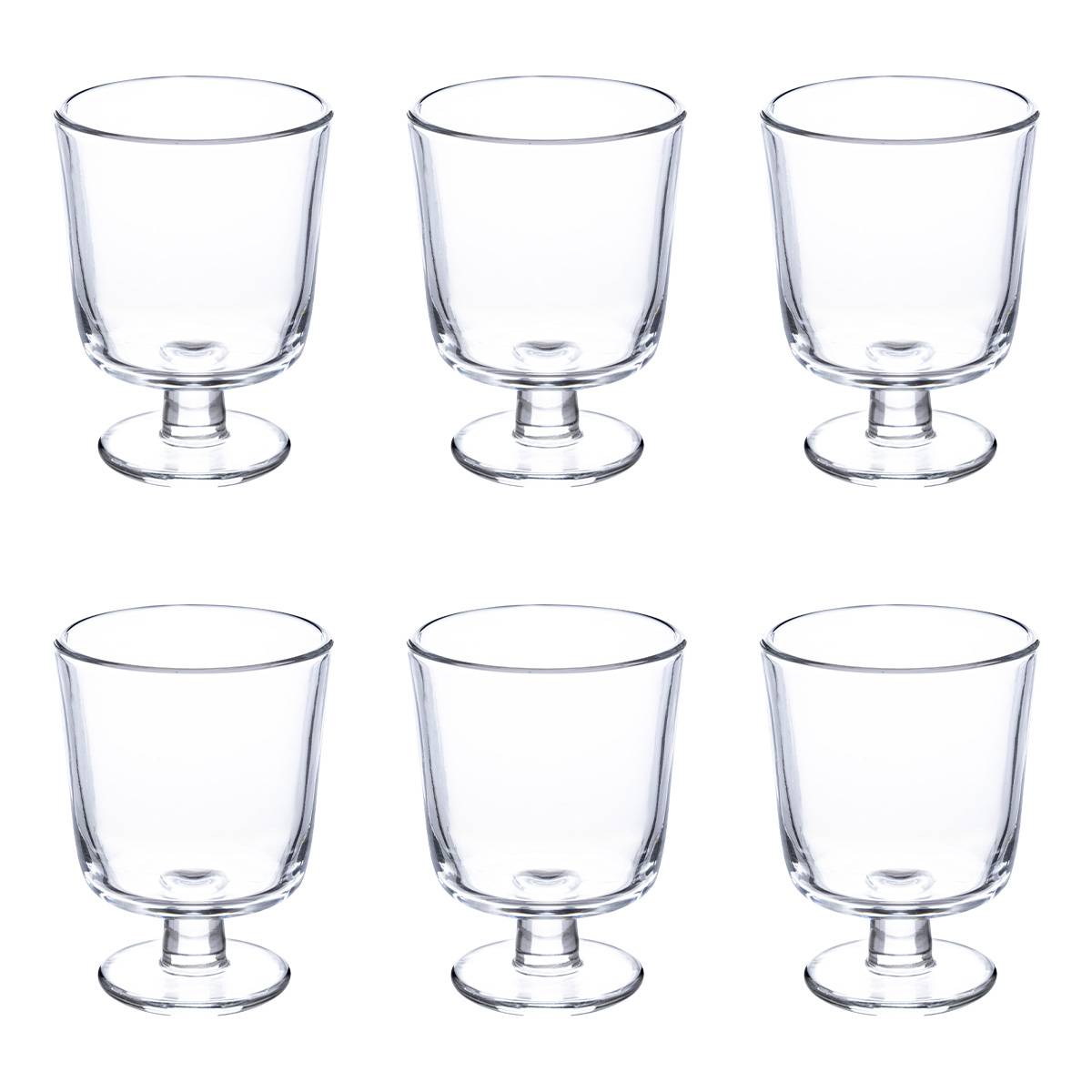 Set da 6 calici da vino "Empil'Eau" 300 ml, Trasparente Trasparente