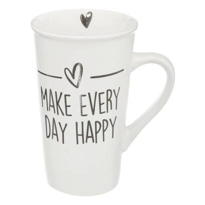 Tazza "happy" bianco
