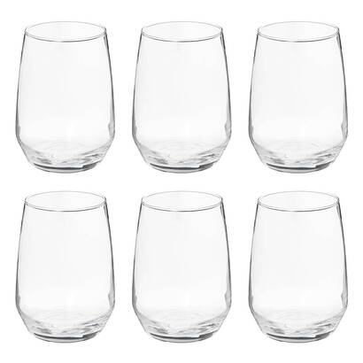 Set di 6 bicchieri  "nora" 450 ml, trasparente