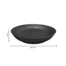 Piatto fondo "Caviar" D.20,5 cm, Nero Nero