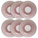 Set da 6 piatti fondi "Lunis" D.20,2 cm Rosso